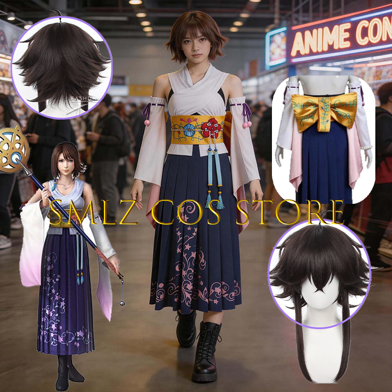 Anime Cosplay Mujer - Smlz FFX Yuna Cosplay Anime FF10