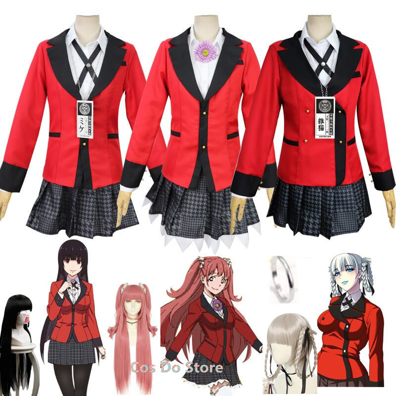 Anime Cosplay Yumeko - Anime Kakegurui Yumeko kostümleri Kirari Momobami