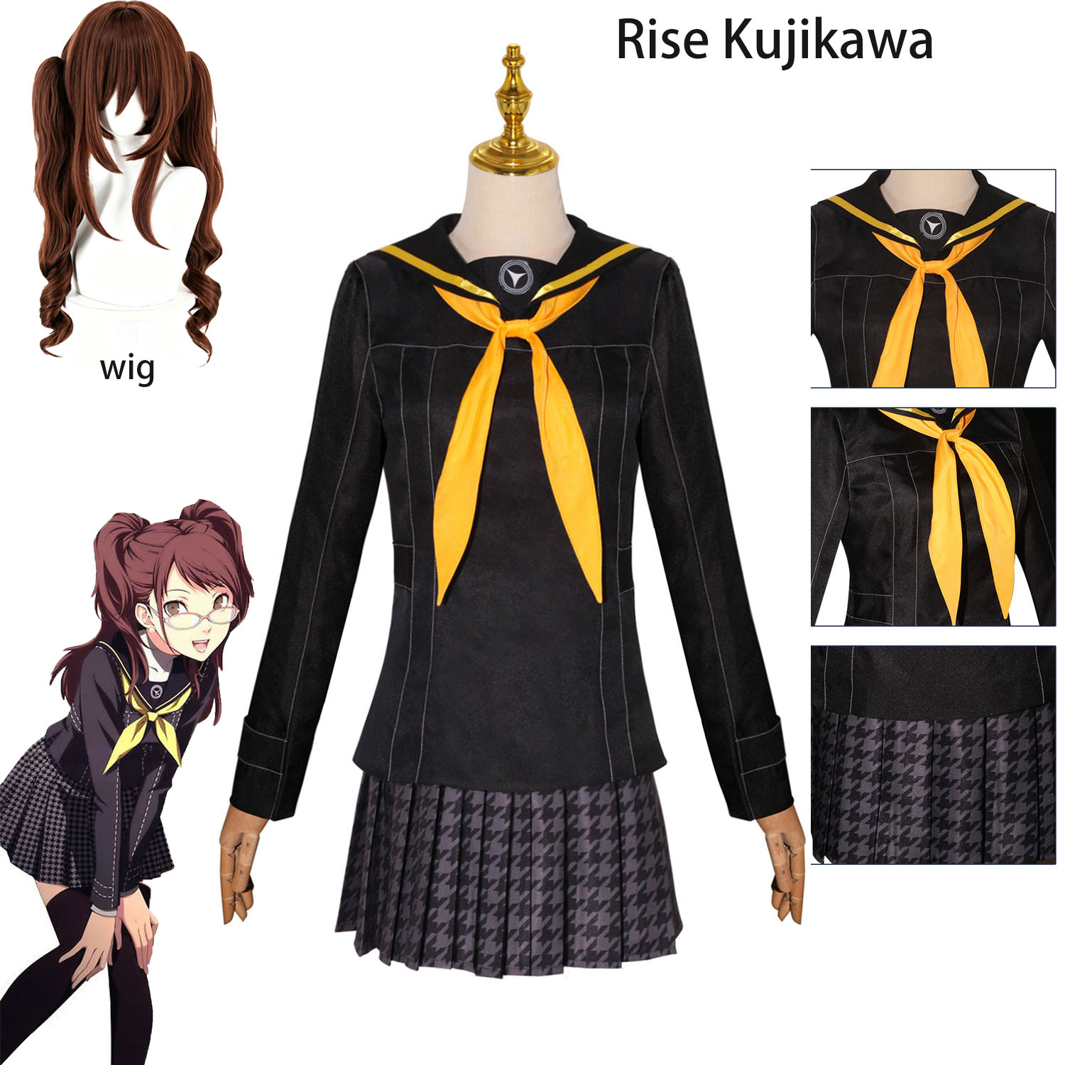 Anime Cosplay Duo - Oyun Persona 4 Golden Rise Kujikawa