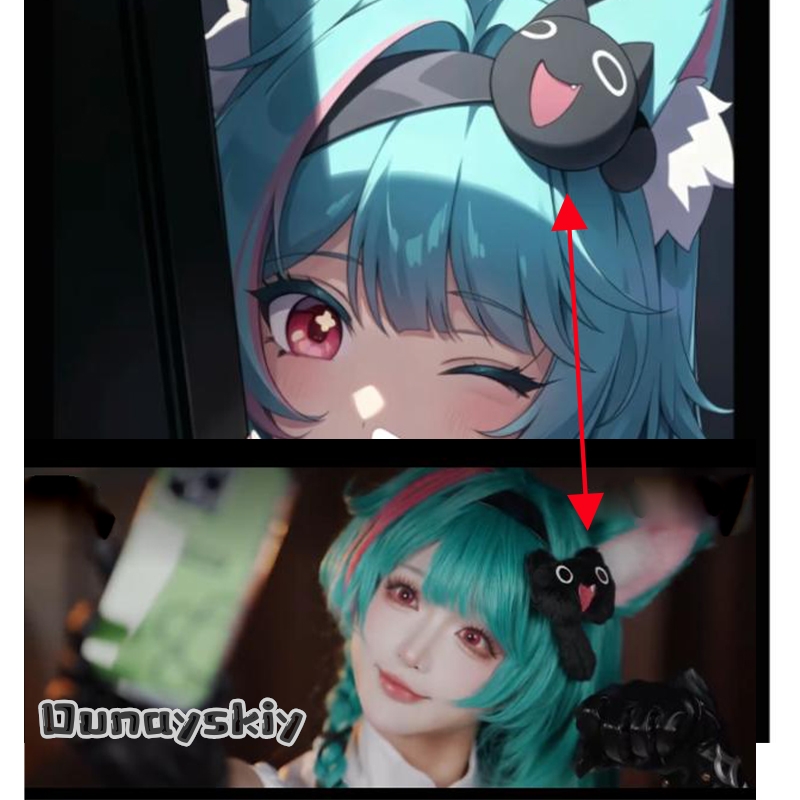 Anime Cosplay Japanese - A cos%NTE Nane Rengi Saç Süsü