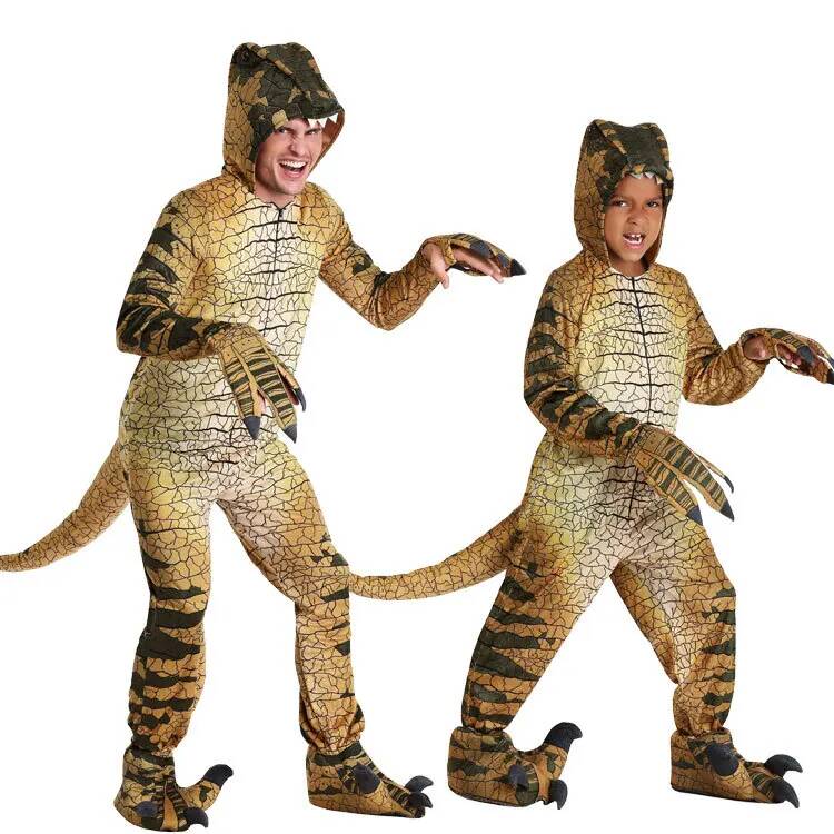 Anime Cosplay Jumpsuit - Dinozor Tyrannosaurus Çocuk Kostümleri Yetişkin Erkek