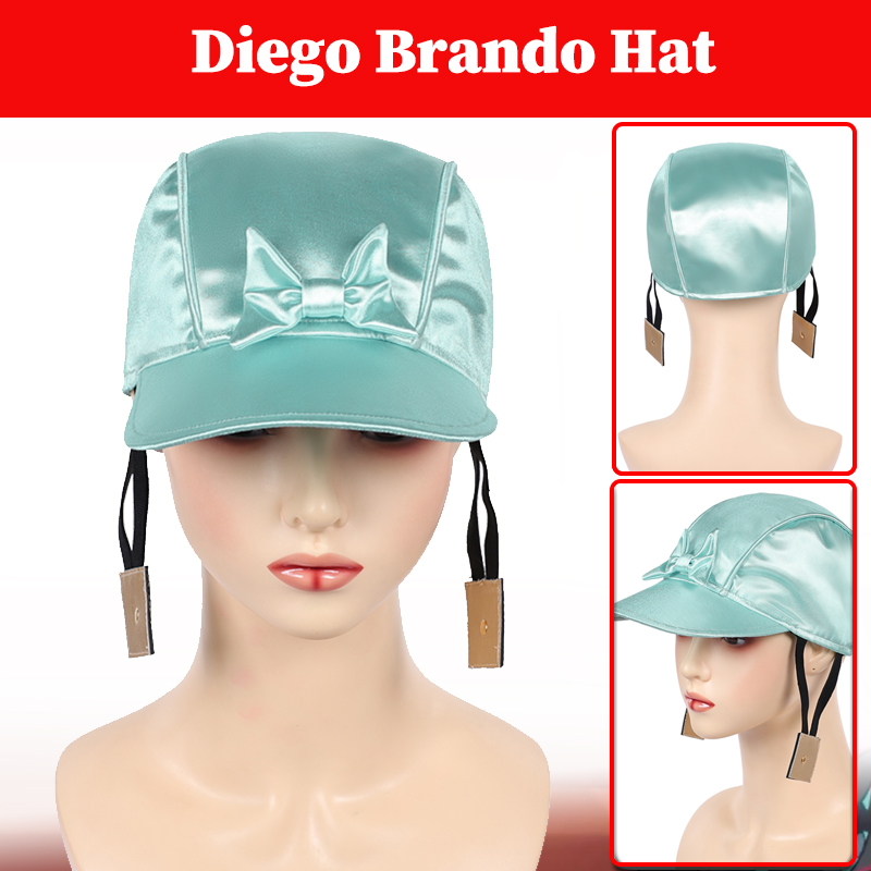 Jojo Bizarre Hat - Diego Brando Cosplay Şapka Başlık Kostüm