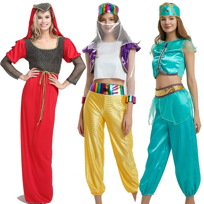 Anime Cosplay India - Cadılar bayramı Yetişkin Cosplay Arap Aladdin
