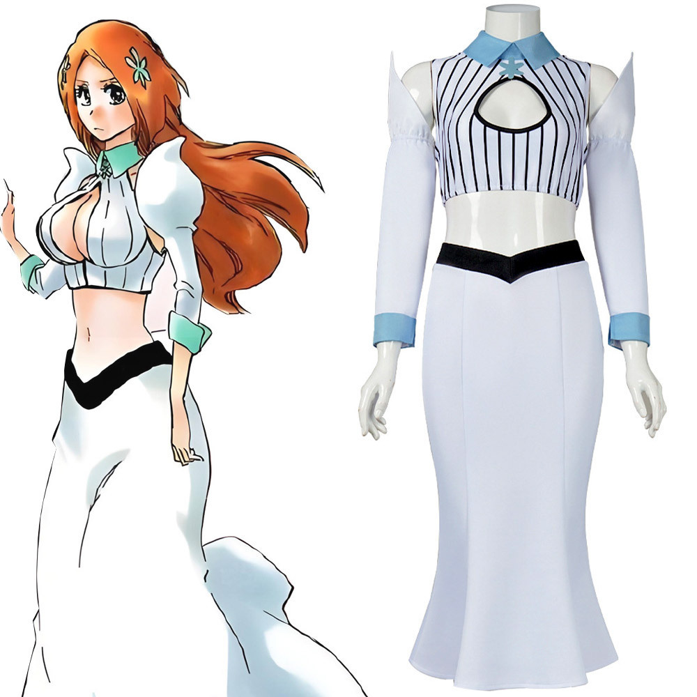 Anime Cosplay Bleach - Bleach Inoue Orihime Cosplay Kostüm Üniforma