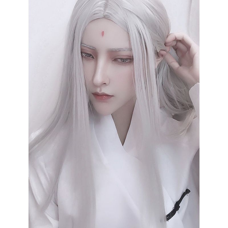 Erkekler Hanfu Uzun Düz Saç An - Anime Cosplay Japanese incelemesi ve fiyatı