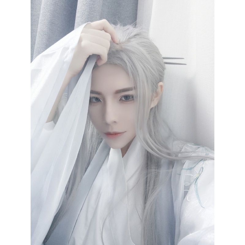 Erkekler Hanfu Uzun Düz Saç An - Anime Cosplay Japanese incelemesi ve fiyatı