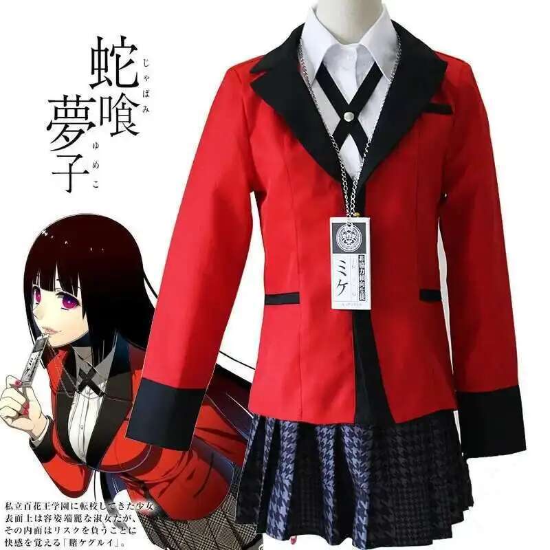 Anime Kakegurui Jabami Yumeko  - Anime Cosplay Yumeko incelemesi ve fiyatı