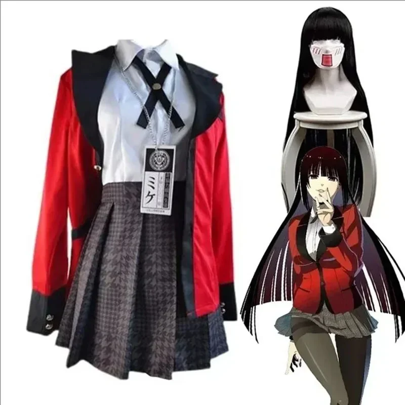 Yeni Anime Kakegurui Cosplay J - Anime Cosplay Yumeko incelemesi ve fiyatı