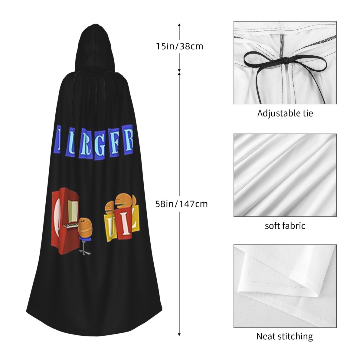 Burger Quiz Yeni Logo Uzun Kap - Anime Cosplay Quiz incelemesi ve fiyatı