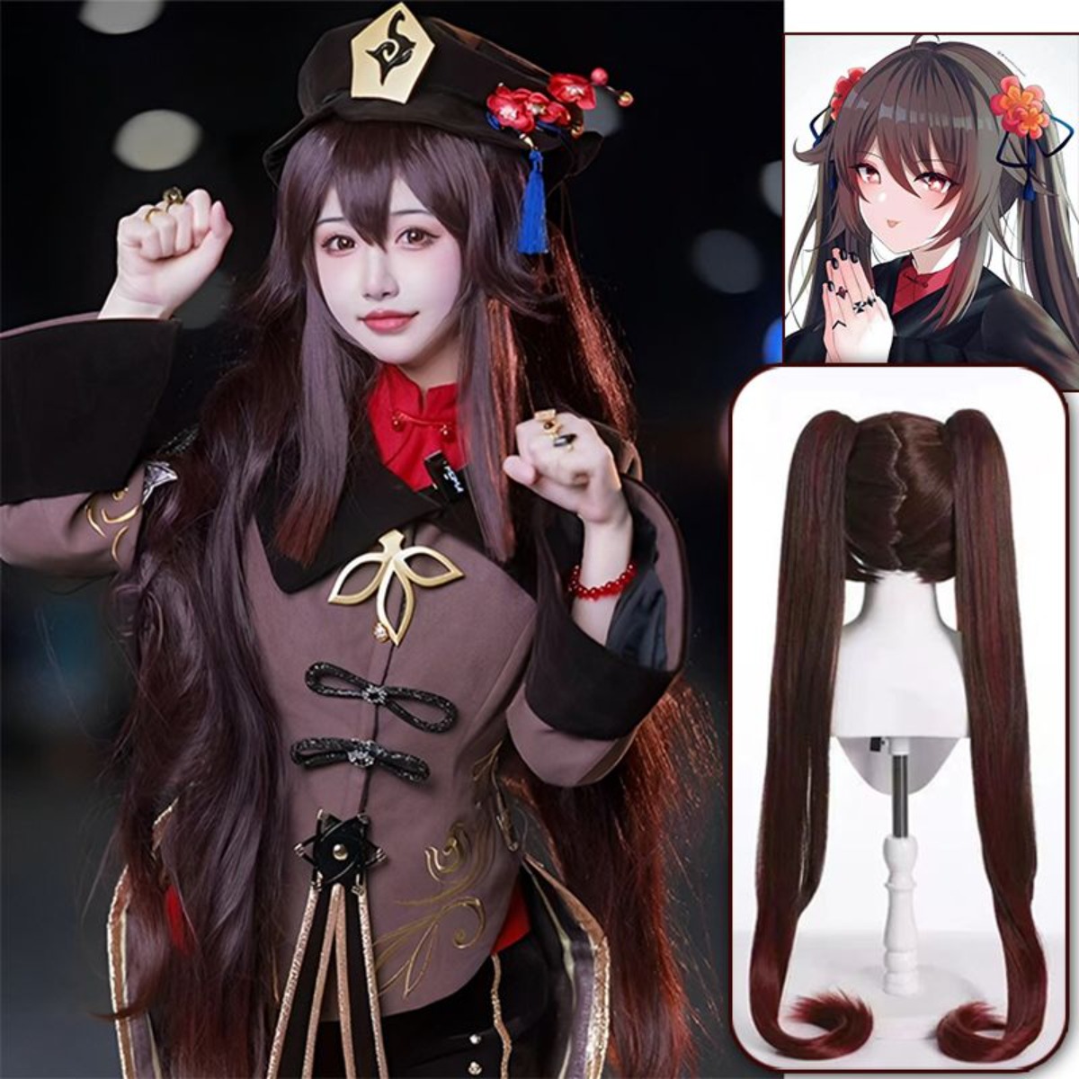 Genshin Impact Hu Tao Cosplay  - Anime Cosplay Duo incelemesi ve fiyatı