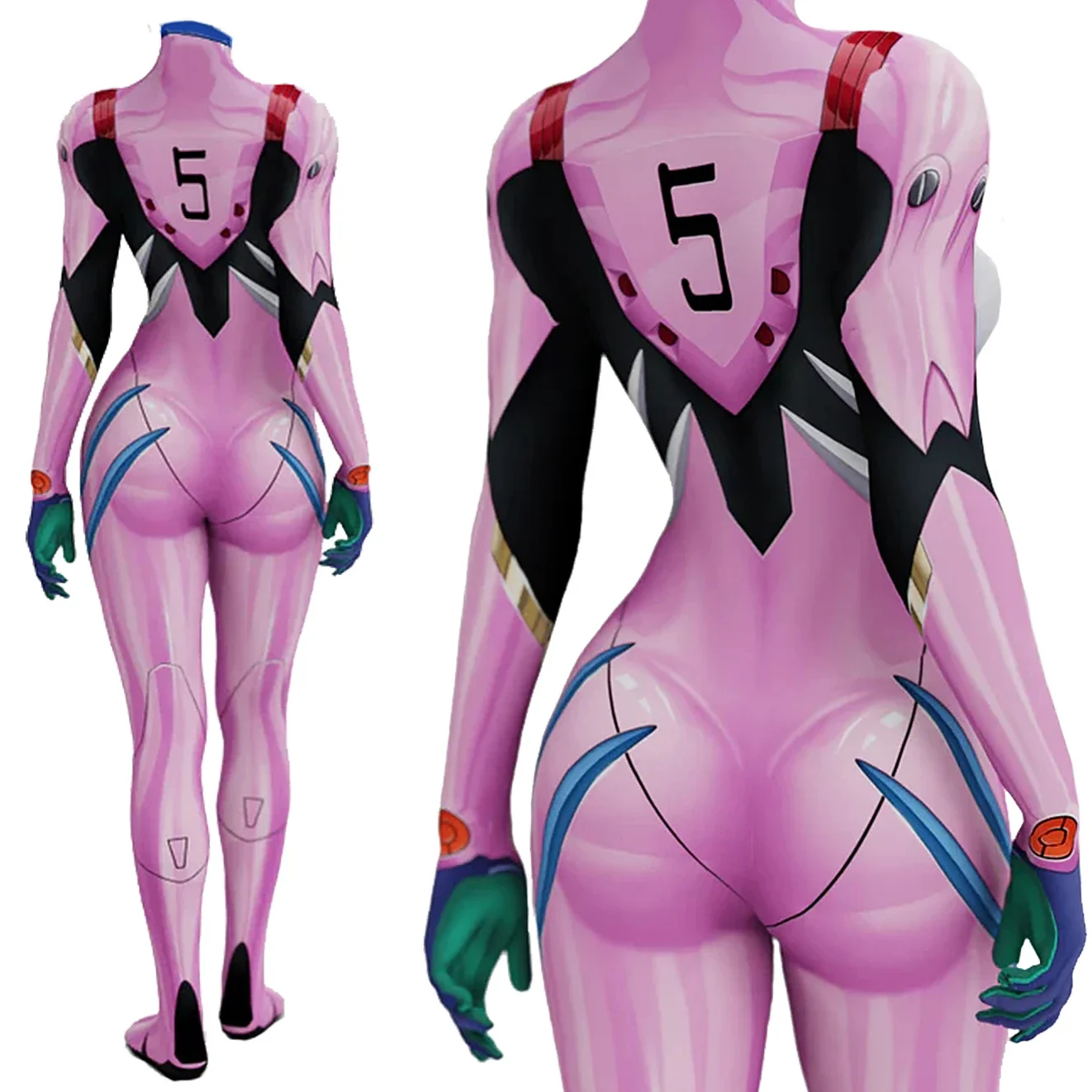 Anime EVA 05 Makinami Cosplay  - Anime Cosplay Jumpsuit incelemesi ve fiyatı
