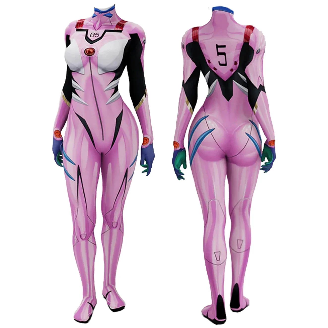 Anime EVA 05 Makinami Cosplay  - Anime Cosplay Jumpsuit incelemesi ve fiyatı
