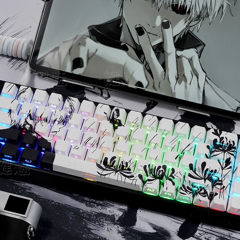 130 Tuş Kaneki Ken Tema Klavye - Tokyo Ghoul Mask incelemesi ve fiyatı