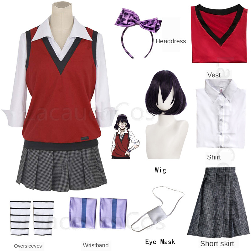 Jabami Yumeko Cosplay zorlayıc - Anime Cosplay Yumeko incelemesi ve fiyatı