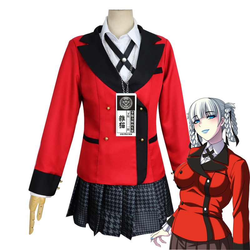 Jabami Yumeko Cosplay Kostümü  - Anime Cosplay Yumeko incelemesi ve fiyatı